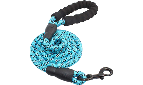Laisse pour chien Réflechissante Laisse chien réfléchissante rouge, 1,5 cm x 1,5 m, corde durable et poignée rembourrée pour confort et sécurité.
