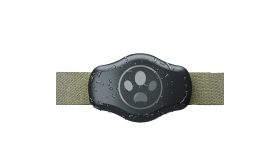 Protège-AirTag avec motif patte, ajustement universel pour colliers de chien, étanche pour protéger l’AirTag.