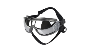 Lunettes de soleil pour chien avec protection UV, sangles ajustables, coupe-vent, tête 36-56 cm, mâchoire 20-25 cm.