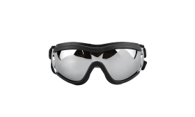 Lunettes de soleil pour chien avec protection UV, sangles ajustables, étanches, tête 36-56 cm, mâchoire 20-25 cm.