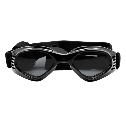 Lunettes de Soleil Élégantes pour Chien avec Protection UV Lunettes de soleil noires pour chien, protection UV, verres teintés, look stylé, idéales pour les aventures.