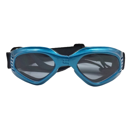 Lunettes de Soleil Élégantes pour Chien avec Protection UV Lunettes de soleil bleues pour chien, protection UV, verres teintés, look stylé, idéales pour les aventures.