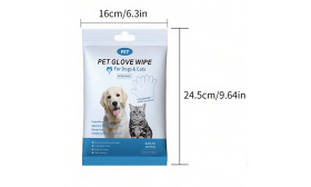Lingettes hypoallergéniques pour animaux, 6 pièces, sans parfum, écologiques et douces pour chiens et chats.