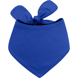 Bandana en coton bleu pour chien, facile à laver, léger et confortable pour les animaux.