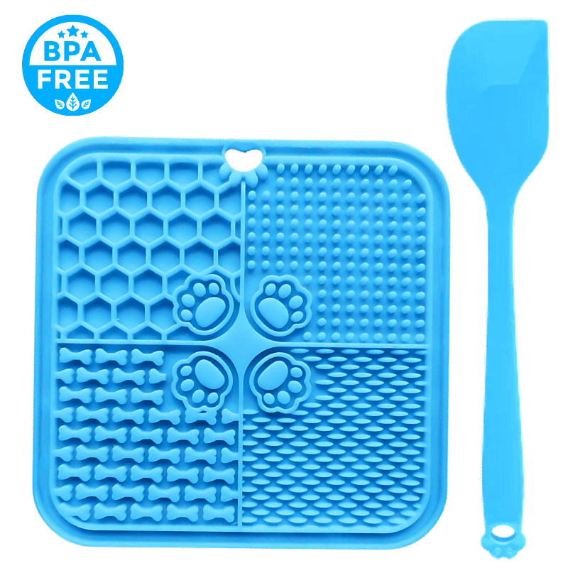 Tapis de Léchage pour Chien non Toxique avec Spatule