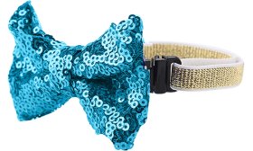 Collier Brillant avec Nœud Papillon pour Chats et petits Chiens