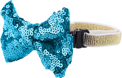 Collier Brillant avec Nœud Papillon pour Chats et petits Chiens