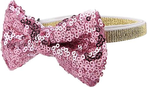 Collier Brillant avec Nœud Papillon pour Chats et petits Chiens