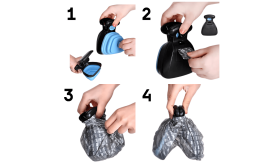 Ramasse-crottes Portable Facile à Nettoyer avec Système de Fixation - sacs écologiques inclus Ramasse-crottes Portable Facile à Nettoyer avec Système de Fixation - sacs écologiques inclus