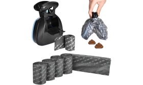 Ramasse-crottes Portable Facile à Nettoyer avec Système de Fixation - sacs écologiques inclus Ramasse-crottes Portable Facile à Nettoyer avec Système de Fixation - sacs écologiques inclus