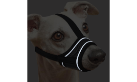 Muselière réglable Réfléchissante pour Chien - respirante et confortable