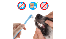 Brosse à dents Gentle Clean pour chiens et chats avec poils souples en nylon Brosse à dents Gentle Clean pour chiens et chats avec poils souples en nylon