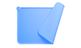 Tapis de Gamelle pour Chien en Silicone Imperméable – Tapis Antidébordement avec Bords Relevés