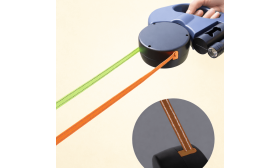 Laisse Double Rétractable Anti-Enchevêtrement pour Chiens avec Lumière LED – Laisse Double 3 m pour Deux Chiens