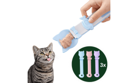 Lot de 3 Cuillères Presse-Tube pour Chat – Pour Friandises Crémeuses & Pâtée