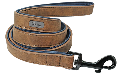 Luxueuse Laisse pour Chien en Velours Laisse en velours marron pour chien, 120 cm, facile à tenir, matériaux de qualité, pour des balades confortables.