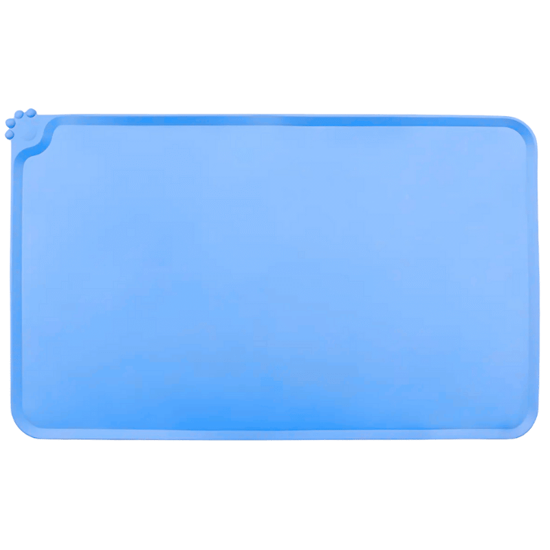 Tapis de Gamelle pour Chien en Silicone Imperméable – Tapis Antidébordement avec Bords Relevés